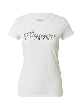Bombažna kratka majica Armani Exchange bela barva - bela. Kratka majica iz kolekcije Armani Exchange. Model izdelan iz tanke