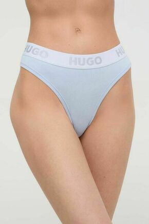 Tangice HUGO vijolična barva - modra. Tangice iz kolekcije HUGO. Model izdelan iz elastične pletenine.