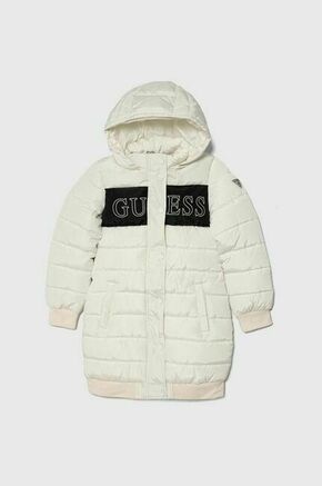 Otroška jakna Guess bež barva - bež. Otroški jakna iz kolekcije Guess. Podložen model