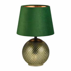 Zelena/v bronasti barvi namizna svetilka (višina 29 cm) Jonna – Trio