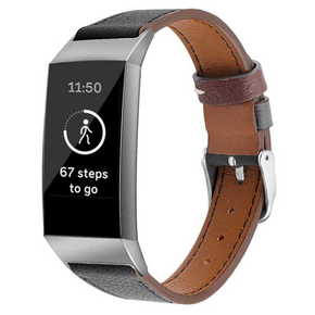 BStrap Fitbit Charge 3 Leather Italy (Large) pašček