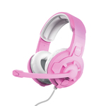Trust GXT 411P Radius gaming slušalke, roza, 108dB/mW, mikrofon