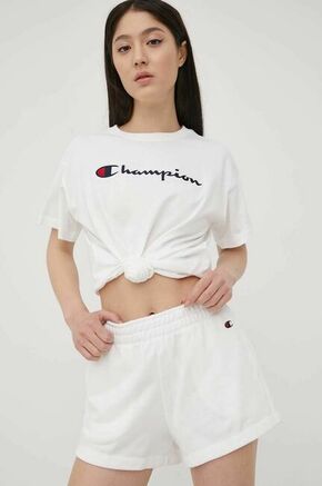 Champion Hlače - bela. Kratke hlače iz zbirke Champion. Model narejen iz gladek material.