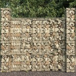 Gabionska stena s pokrovom iz pocinkanega jekla 600x50x200 cm