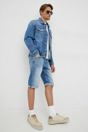 Jeans kratke hlače Pepe Jeans Cash Short moške - modra. Kratke hlače iz kolekcije Pepe Jeans. Model izdelan iz denima.