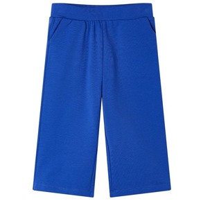 VidaXL Otroške hlače s širokimi hlačnicami kobaltno modre 116