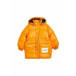 Otroška jakna Mini Rodini oranžna barva - oranžna. Otroški jakna iz kolekcije Mini Rodini. Podložen model, izdelan iz gladkega materiala.