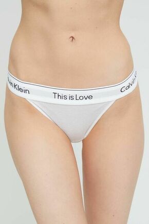 Spodnjice Calvin Klein Underwear bela barva - bela. Spodnjice iz kolekcije Calvin Klein Underwear. Model izdelan iz udobne pletenine.