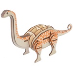 Woodcraft Lesena 3D sestavljanka Brontosaurus