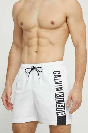 Kopalne kratke hlače Calvin Klein bela barva - bela. Kopalne kratke hlače iz kolekcije Calvin Klein