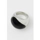 Calvin Klein Jeklen prstan s kamnom Ellipse KJ3QLR0201 (Obseg 52 mm)