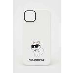 Etui za telefon Karl Lagerfeld iPhone 14 Plus 6,7'' bela barva - bela. Etui za IPhone iz kolekcije Karl Lagerfeld. Model izdelan iz sintetičnega materiala.