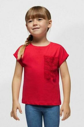 Otroška kratka majica Mayoral vijolična barva - vijolična. Otroška kratka majica iz kolekcije Mayoral. Model izdelan iz tanke