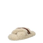 Copati Tommy Hilfiger Sherpa Fur Home Slippers Straps bež barva - bež. Copati iz kolekcije Tommy Hilfiger. Model izdelan iz tekstilnega materiala.