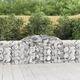 vidaXL Obokane gabion košare 9 kosa 300x30x80/100 cm pocinkano železo