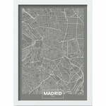 Plakat z okvirjem 40x55 cm Madrid – Wallity