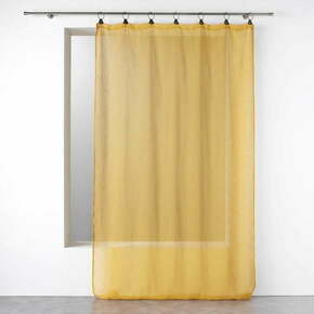 Rumena prosojna zavesa 140x240 cm Linka – douceur d'intérieur