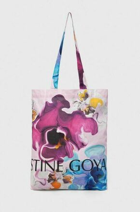 Torbica Stine Goya - pisana. Velika torbica iz kolekcije Stine Goya. Model brez zapenjanja