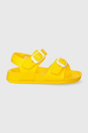 Otroški sandali Garvalin rumena barva - rumena. Otroški sandali iz kolekcije Garvalin. Model je izdelan iz sintetičnega materiala. Model z mehkim