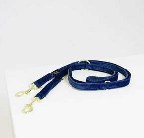 Kentucky Dogwear Pasji povodec "Velvet" 200 cm - mornarsko modra