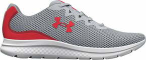 Under Armour UA Charged Impulse 3 Running Shoes Mod Gray/Radio Red 42 Cestna tekaška obutev