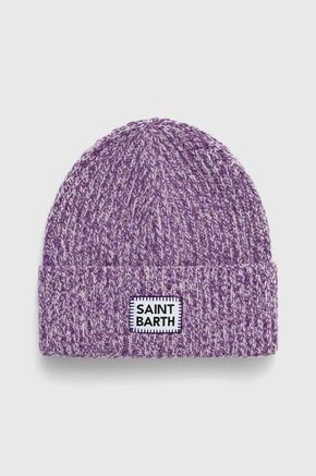 Volnena kapa MC2 Saint Barth vijolična barva