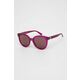 Sončna očala Gucci ženski, vijolična barva - vijolična. Sončna očala iz kolekcije Gucci. Model z enobarvnimi stekli in okvirji iz plastike. Ima filter UV 400.