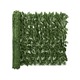 VIDAXL Balkonsko platno s temno zelenim listjem 400x75 cm