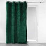 Zelena zavesa iz rebrastega žameta 140x260 cm Casual – douceur d'intérieur