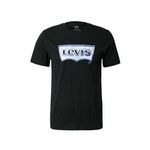Bombažna kratka majica Levi's moški, črna barva - črna. Lahkotna kratka majica iz kolekcije Levi's, izdelana iz tanke, elastične pletenine. Model iz izjemno udobne bombažne tkanine, ki je zračna.