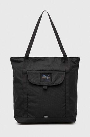 Torbica Puma črna barva - črna. Velika torbica iz kolekcije Puma. Model na zapenjanje