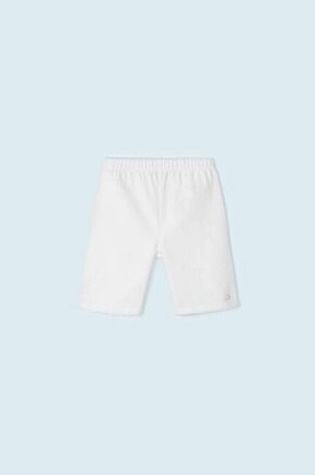 Otroške kratke hlače Mayoral bela barva - bela. Otroški kratke hlače iz kolekcije Mayoral. Model izdelan iz tanke