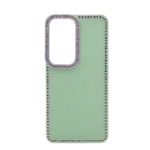 Gumiran ovitek (TPUD) za Samsung Galaxy S26+, rob zelen