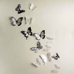 Komplet 18 3D nalepk Ambiance Butterflies Chic