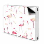 tulup.si Pokrov za radiator PVC Flamingična jata 100x60 cm