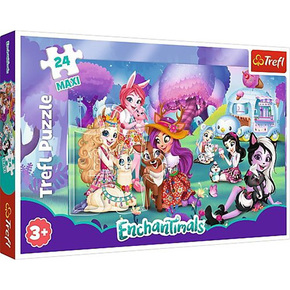 Trefl Puzzle 24 Maxi Veseli svet očaralcev / Mattel Enchantimals