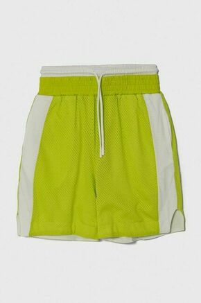 Otroške kratke hlače Sisley zelena barva - zelena. Otroški kratke hlače iz kolekcije Sisley