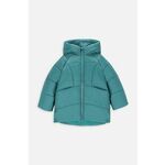 Otroška zimska jakna Coccodrillo zelena barva - zelena. Otroški jakna iz kolekcije Coccodrillo. Podložen model, izdelan iz prešitega materiala.