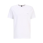 Majica lounge BOSS bela barva - bela. Majica s kratkimi rokavi iz kolekcije BOSS, izdelana iz pletenine, prijetne na otip. Model iz izjemno udobne tkanine z visoko vsebnostjo bombaža.