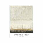 Plakat z okvirjem 52x72 cm Golden Line – Malerifabrikken