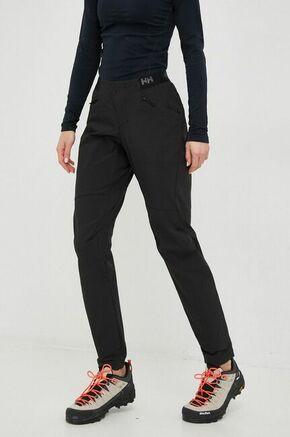 Outdooor hlače Helly Hansen Rask črna barva - črna. Outdooor hlače iz kolekcije Helly Hansen. Model izdelan iz materiala tipa softshell.