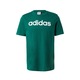 Bombažna kratka majica adidas zelena barva - zelena. Kratka majica iz kolekcije adidas, izdelana iz pletenine s potiskom. Model iz izjemno udobne bombažne tkanine.