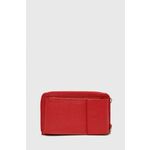Usnjena denarnica Answear Lab ženski, rdeča barva - rdeča. Velika denarnica iz kolekcije Answear Lab. Model izdelan iz naravnega usnja. Kolekcija je na voljo samo na Answear.Com.