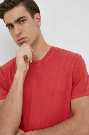 Bombažna kratka majica Pepe Jeans Jacko rdeča barva - rdeča. Lahkotna kratka majica iz kolekcije Pepe Jeans. Model izdelan iz tanke