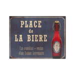 Kovinski znak Antic Line Place De La Biere