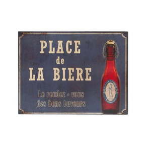 Kovinski znak Antic Line Place De La Biere