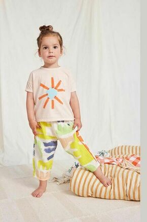 Otroške bombažne hlače Bobo Choses - pisana. Hlače za dojenčka iz kolekcije Bobo Choses. Model izdelan iz vzorčaste tkanine. Bombažen