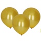 Napihljiv balon 30cm - set 10 kom, kovinsko zlat