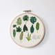 Stenska dekoracija Surdic Stitch Hoop Leafes Index, ⌀ 27 cm