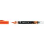 Pentel Dual Metallic Brush marker s čopičem - oranžna